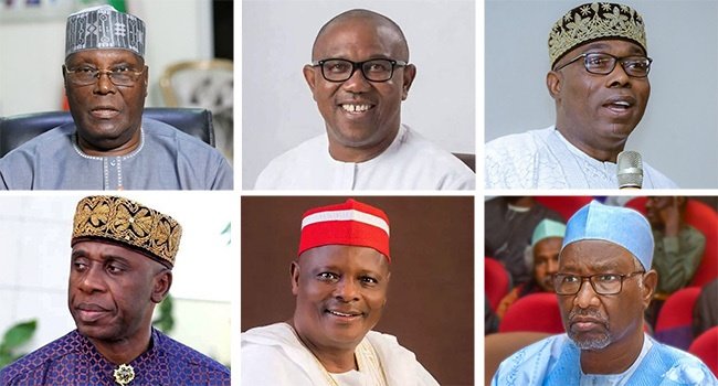 Atiku, Obi, Adebayo, Amaechi, Kwankwaso, and Bugaje