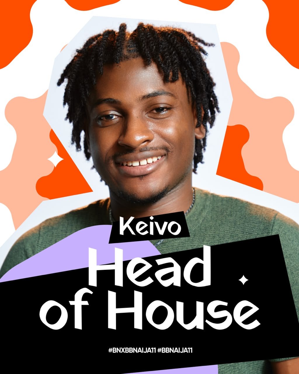 Keivo is the Week 9 Head of House on Big Brother Naija Season 11.